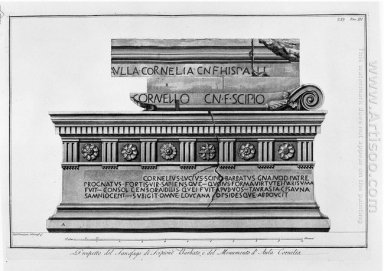 Verklaring van de sarcofaag van Scipio en domicilie gekozen hebb