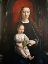 Políptico de Cervara: painel central Madonna and Child Enthroned