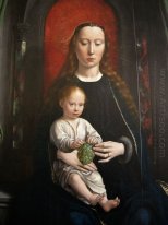 Polyptyque de la Cervara: centre panneau Madonna et l'Enfant en