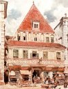 Watercolour de Steyr Bummerlhaus 1871