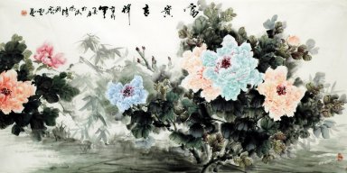 Pivoine - Peinture chinoise