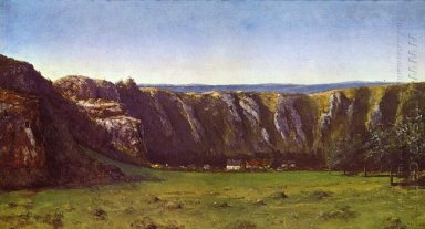 Rocky Landscape Dekat Flagey 1855