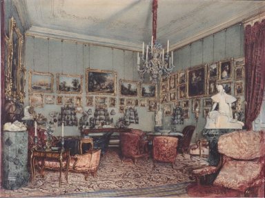 Innen In Palace Windischgrätz in das Rennen in Wien 1848