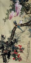 Oiseaux et fleurs - Peinture chinoise