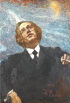 Poeta Retrato de Vladimir Vladimirovich Futurist Mayakovsky 1916