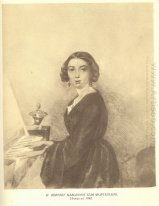 Porträtt av den okända kvinnan nära piano