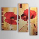 Conjunto de 3 - Pintura a óleo floral pintados à mão