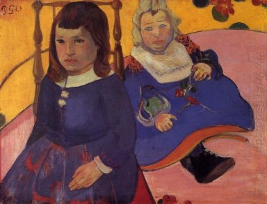 portrait de deux enfants, Paul et Jean schuffneker