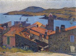 Collioure e telhados vermelhos