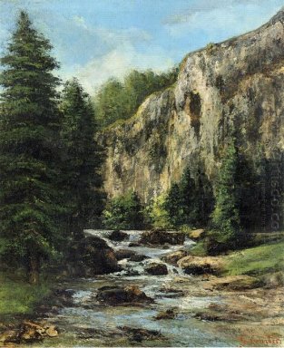 Study For Landscape With Waterfall