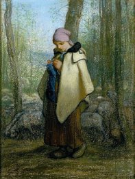 The Knitting Shepherdess 1857