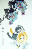 Cat - Pittura cinese