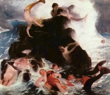 Meerjungfrauen am Spiel 1886