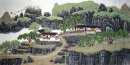 Stone Gebergte - Chinees schilderij