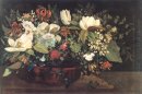 Panier de fleurs 1863