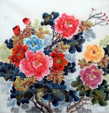 Pivoine - Peinture chinoise