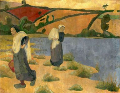 Washerwomen At The Laita Sungai Dekat Pouldu 1892