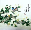 Pear & Birds - la pintura china