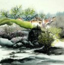 Gebouwen - Chinees schilderij