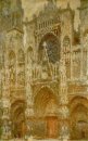 Kathedrale von Rouen Das Tor Grau Wetter
