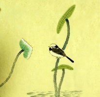 Oiseaux et fleurs - Peinture chinoise