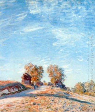 colline chemin dans la lumière du soleil 1891
