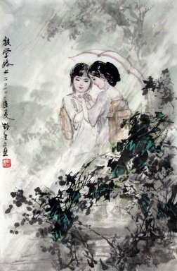 Senhora bonita - Pintura Chinesa