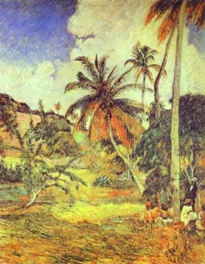 Palmbomen op martinique 1887