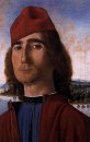 Portrait Of An Man Unknown Dengan Red Beret 1493