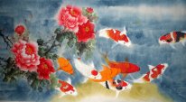 Fish & Pion - kinesisk målning