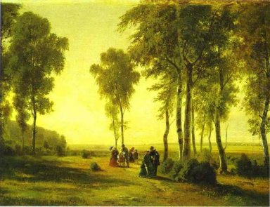 Promenading In Het Bos 1869