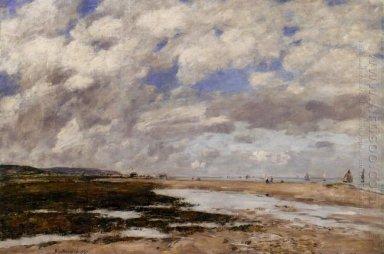 Der Strand von Deauville 1893