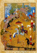 Från Khamsa av Nizami: Den gammala kvinnan klagat till Sultan S