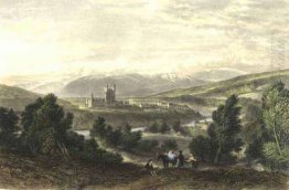 Balmoral Castle, teckningar av Leitch, graverade av J. Godfrey