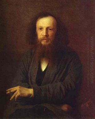 Porträt von Dmitri Mendelejew 1878