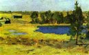Los Graneros lago en el borde del bosque 1899