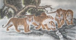 Tijger - Chinees schilderij Tijger - Chinees schilderij