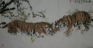 Tijger - Chinees schilderij