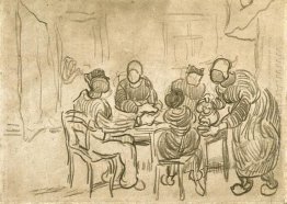 Sketsa Of Lukisan The Potato Eaters 1890