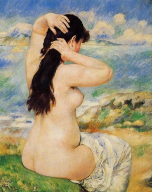 Nude fixant ses cheveux 1885