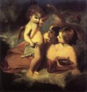 Venus chiding Cupid för att lära sig Kasta Konton 1771
