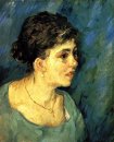 Portrait Of Woman In Blue 1885