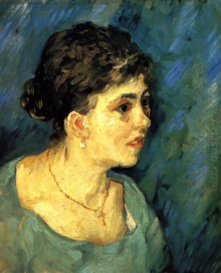 Portrait der Frau in Blau 1885