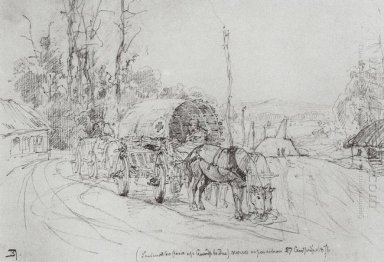 Le panier avec les blessés 1876