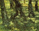 Trädstammar med murgröna 1889