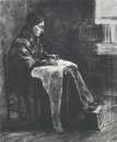 Wanita Dengan Shawl Jahit 1883