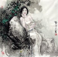 Beautiful Lady - Chinesische Malerei