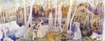 Primavera Tale Esboço para um painel