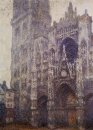 Catedral de Rouen El Portal y el Tour D Albene tiempo gris
