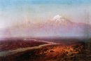 Rivière Araxe Et Ararat 1875
